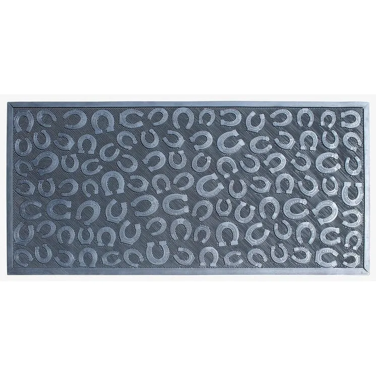 A1HC 100% Rubber Front Door Mat. All Season Large Size. Thin Profile Heavy Duty Doormat for Indoor Outdoor Use