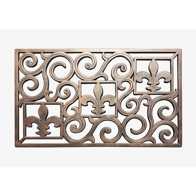 A1HC First Impression. Natural Rubber Doormat. Non-Slip. Durable. Heavy Duty Rubber Mat. 18X30