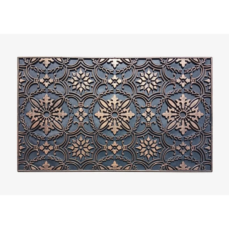 A1HC First Impression. Natural Rubber Doormat. Non-Slip. Durable. Heavy Duty Rubber Mat. 18X30