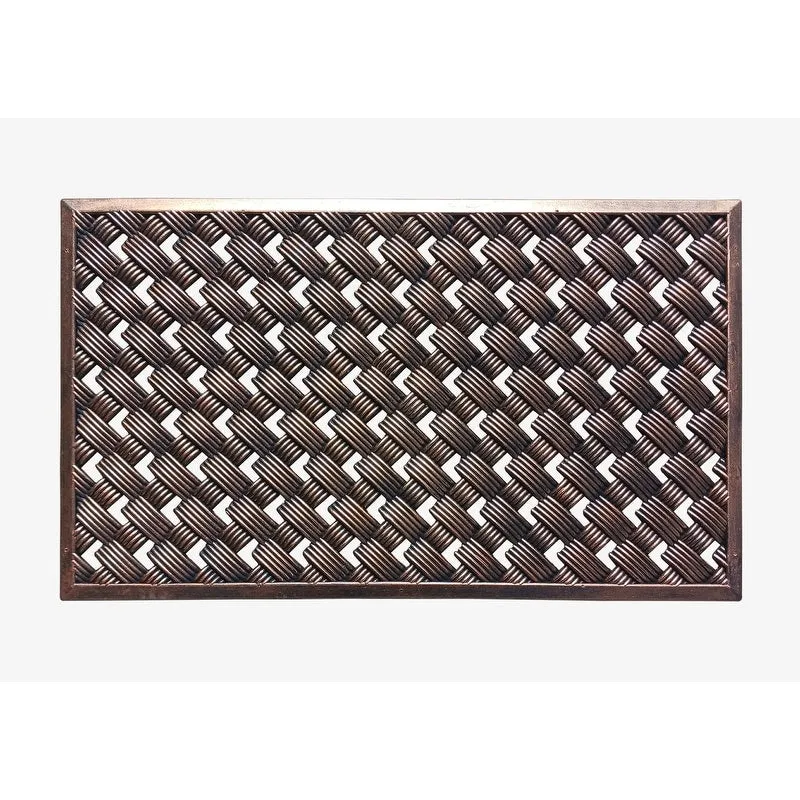 A1HC First Impression. Natural Rubber Doormat. Non-Slip. Durable. Heavy Duty Rubber Mat. 18X30