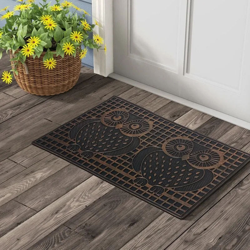 A1HC First Impression. Natural Rubber Doormat. Non-Slip. Durable. Heavy Duty Rubber Mat. 18X30