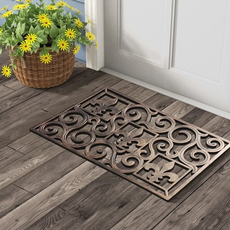 A1HC First Impression. Natural Rubber Doormat. Non-Slip. Durable. Heavy Duty Rubber Mat. 18X30