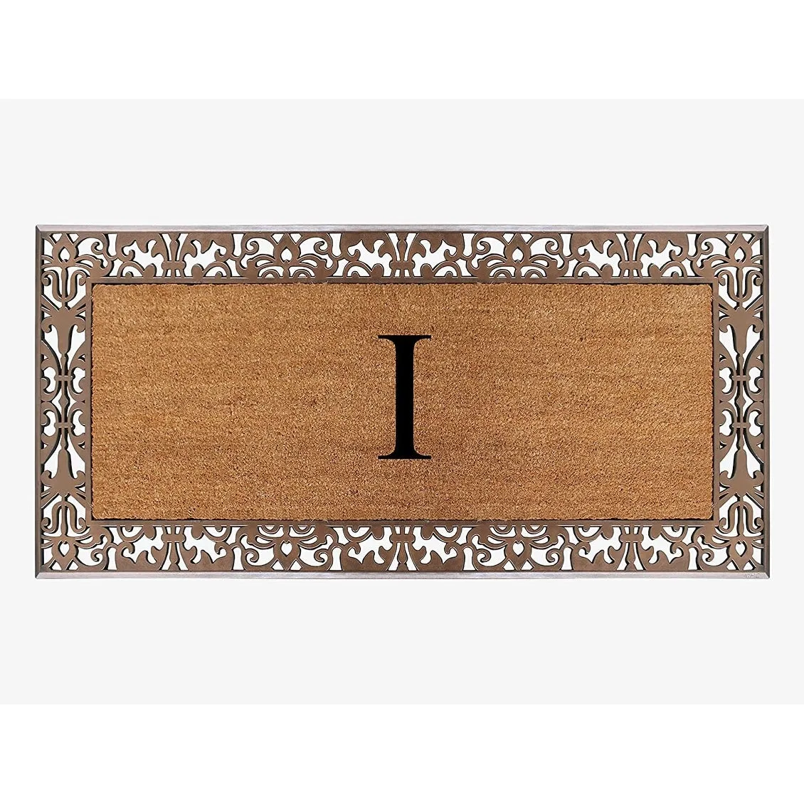 A1HC Natural Coir Monogrammed Door Mat For Front Door. 30X60. Anti-Shed Treated Durable Doormat for Outdoor Entrance