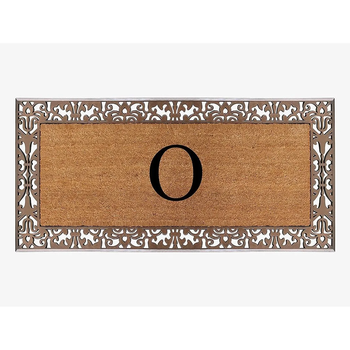 A1HC Natural Coir Monogrammed Door Mat For Front Door. 30X60. Anti-Shed Treated Durable Doormat for Outdoor Entrance