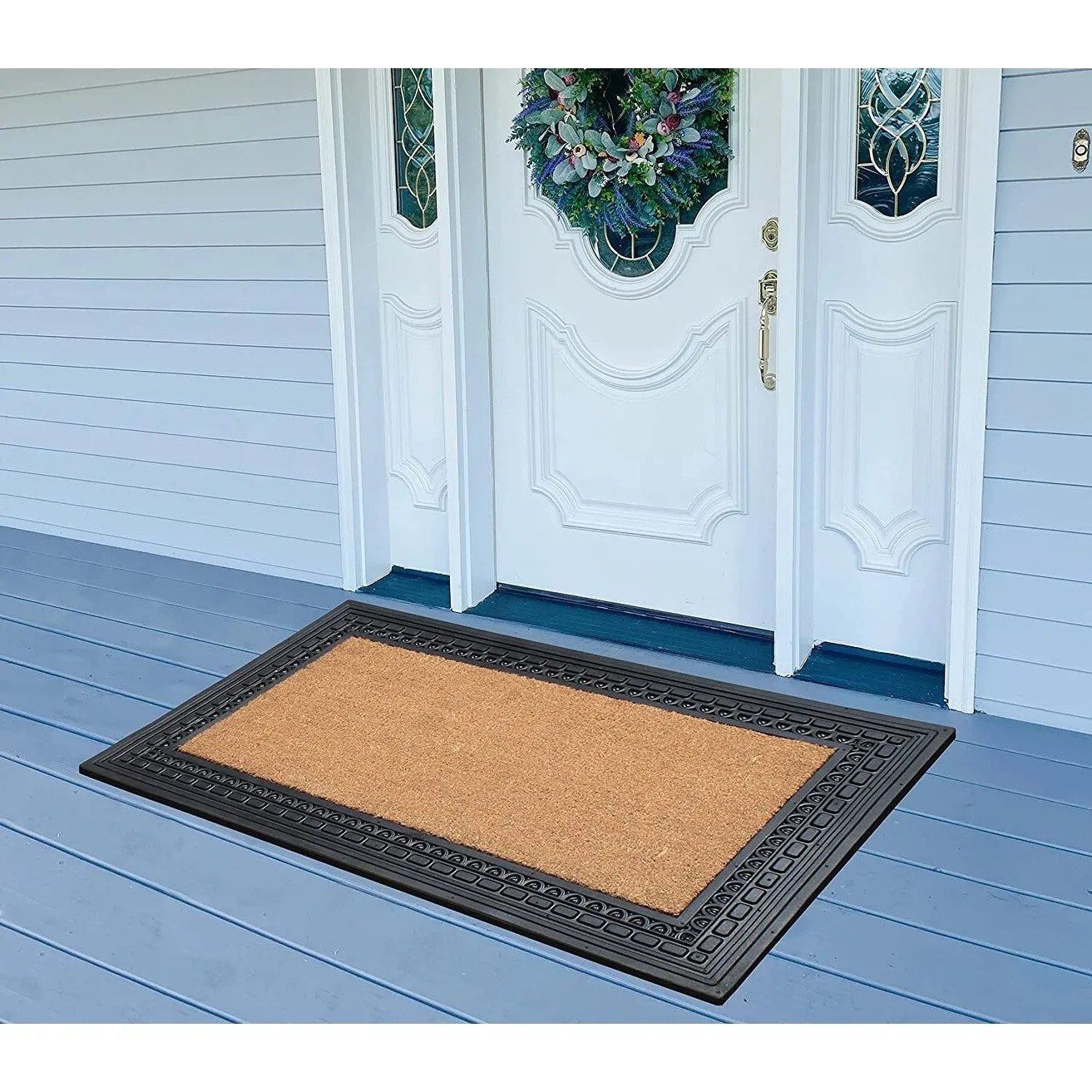 A1HC Rubber and Coir. 24 X 39 Heavy Duty Outdoor Doormat