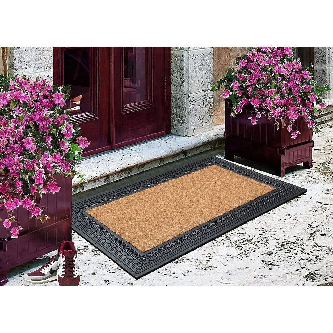A1HC Rubber and Coir. 24 X 39 Heavy Duty Outdoor Doormat