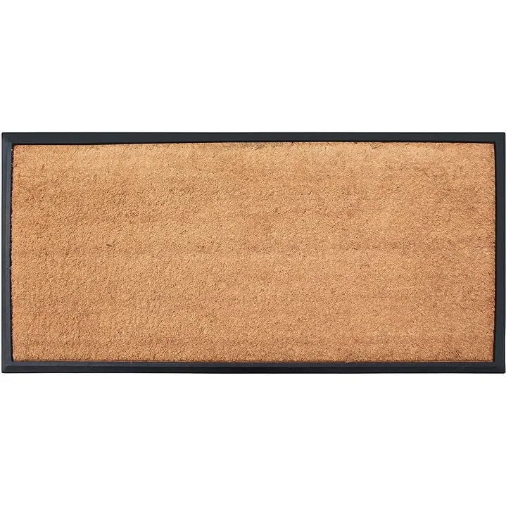 A1HC Rubber and Coir Heavy Weight large Outdoor Durable Doormat 24X48. Beige