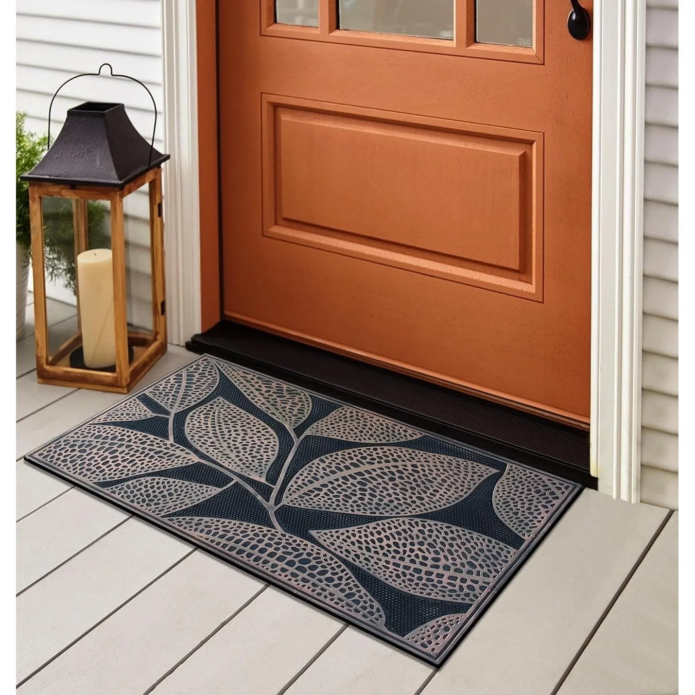 A1HC Welcome Rubber Pin Mat. Beautifully Copper Finished 18 X 30