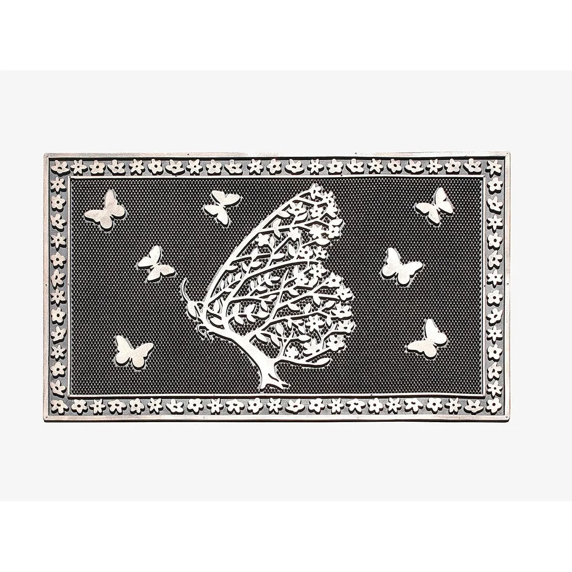 A1HC Welcome Rubber Pin Mat. Beautifully Copper Finished 18 X 30