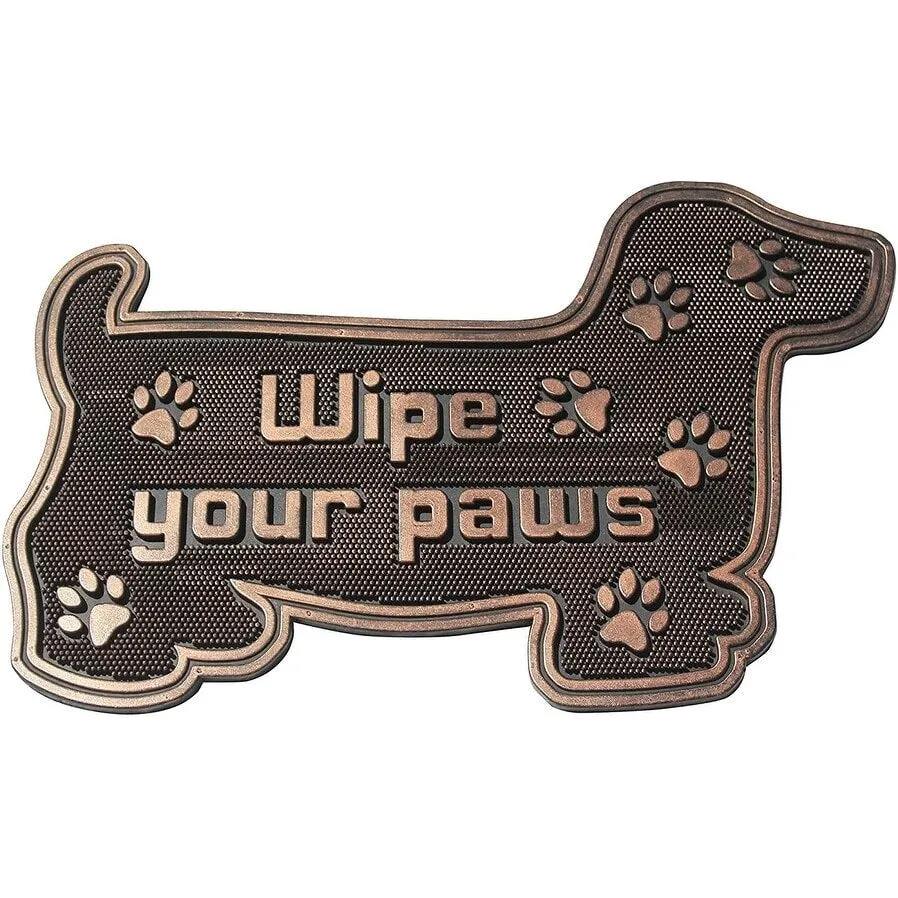 A1HC Welcome Rubber Pin Mat. Beautifully Copper Finished 18 X 30