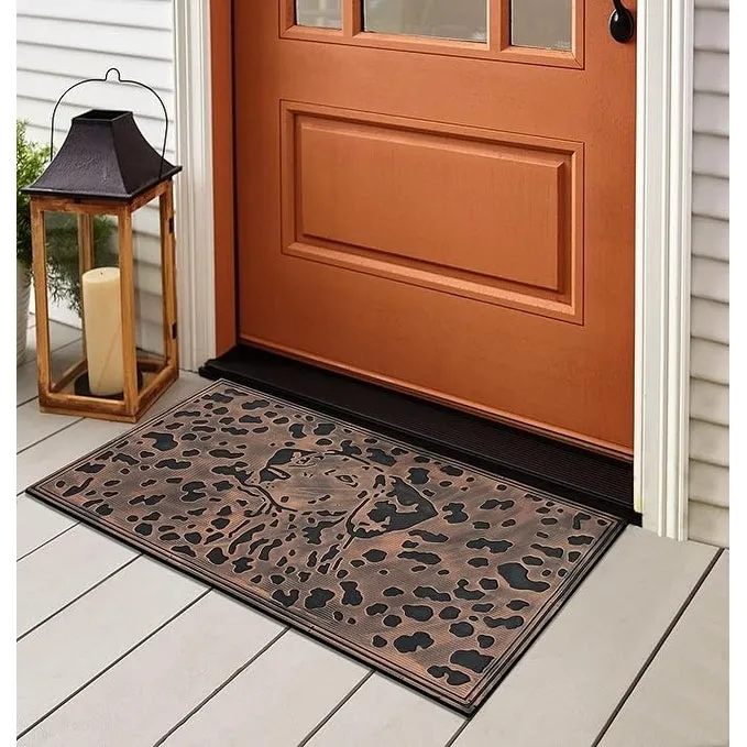A1HC Welcome Rubber Pin Mat. Beautifully Copper Finished 18 X 30