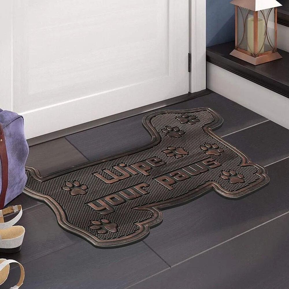 A1HC Welcome Rubber Pin Mat. Beautifully Copper Finished 18 X 30