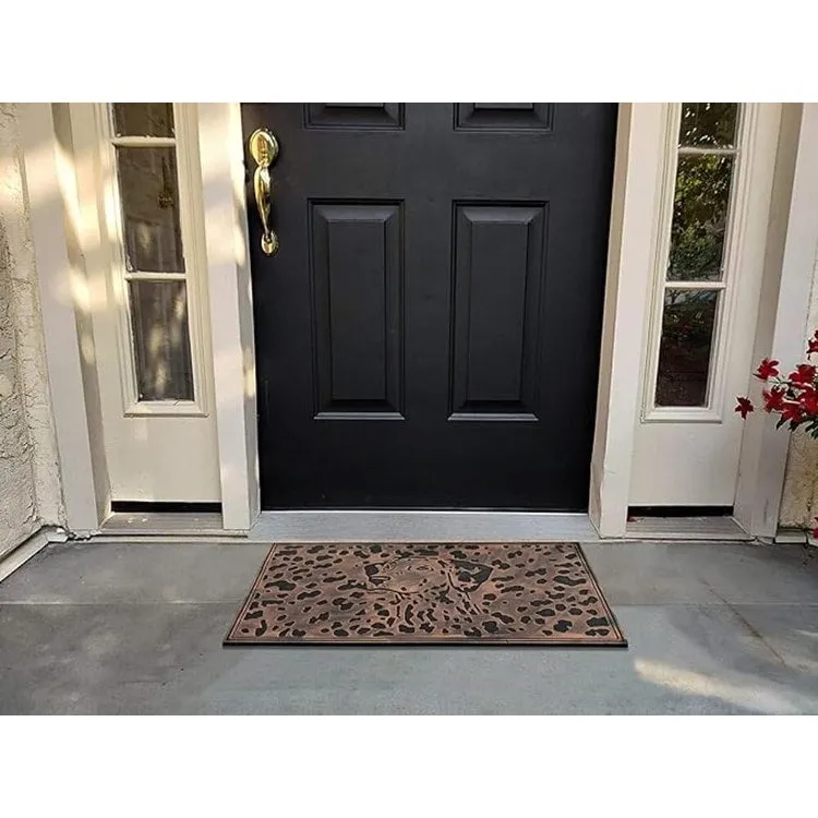 A1HC Welcome Rubber Pin Mat. Beautifully Copper Finished 18 X 30