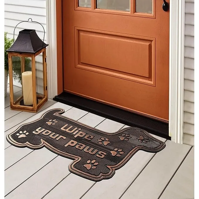 A1HC Welcome Rubber Pin Mat. Beautifully Copper Finished 18 X 30