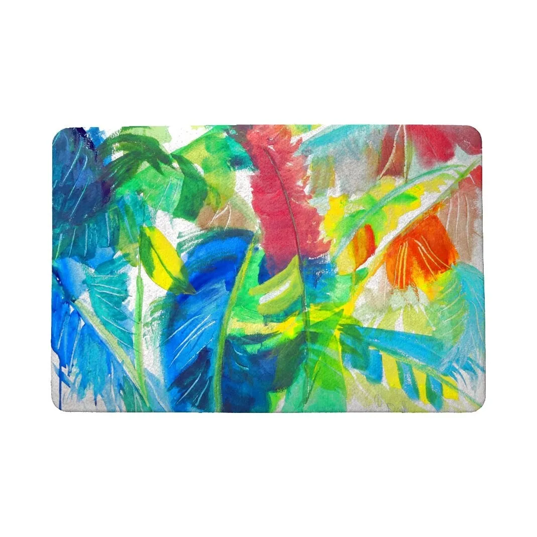 Abstract Palms Door Mat 18x26