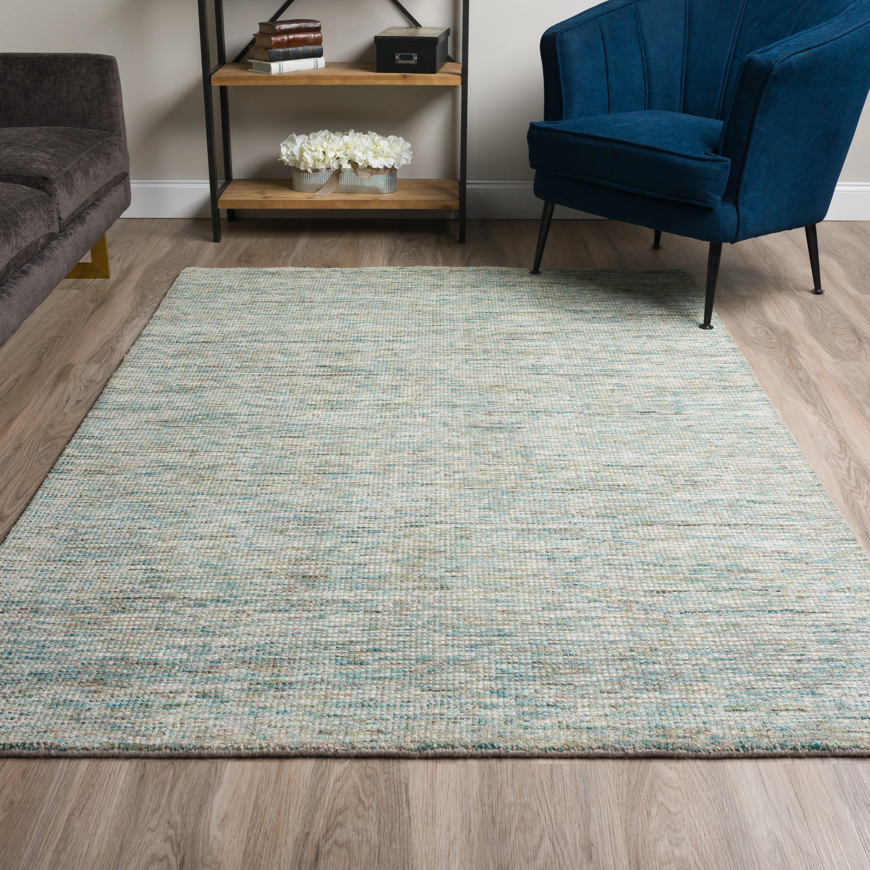 Addison Mission Multi Solid Tone Wool Blend Area Rug