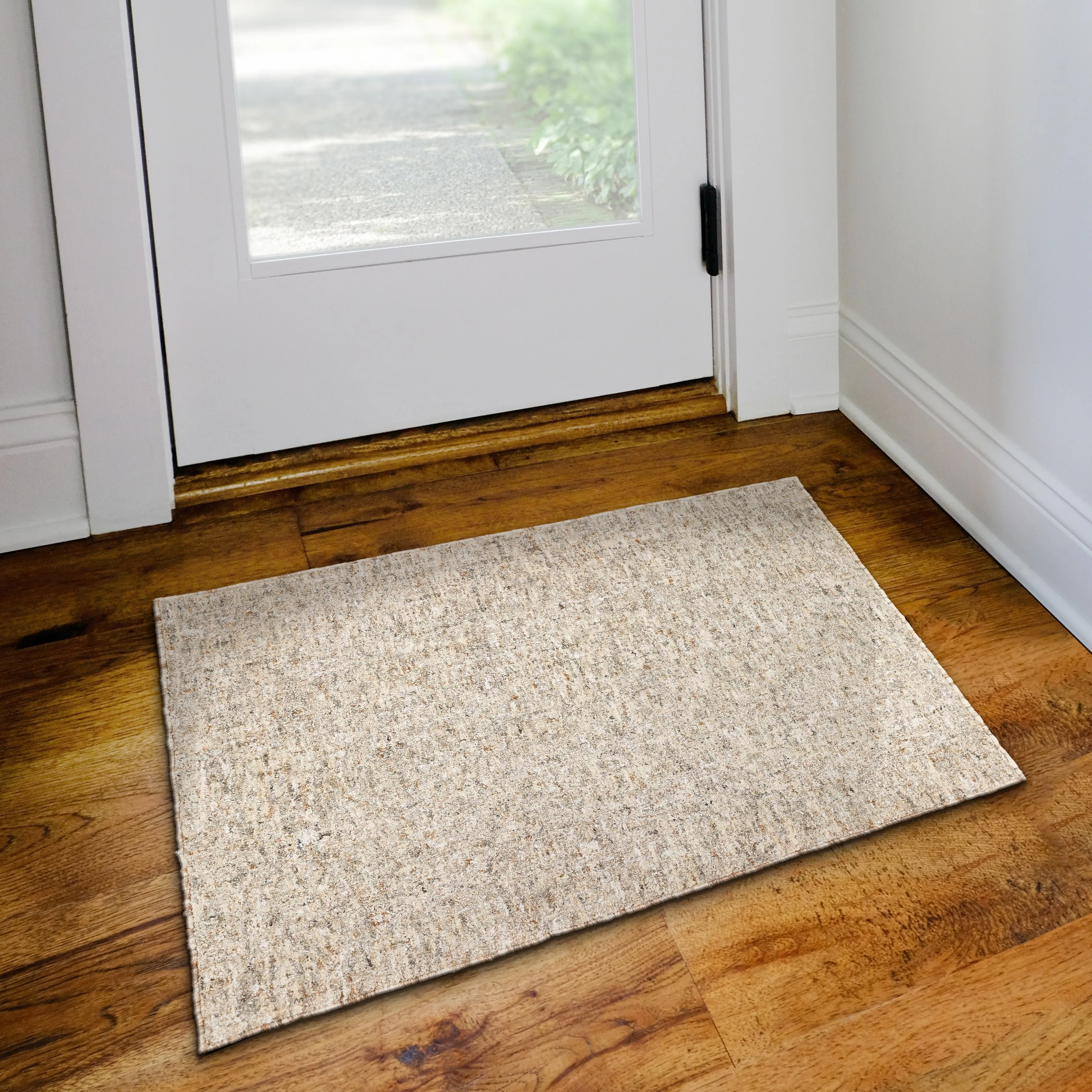 Addison Winslow Active Solid Wool and Viscose Area Rug