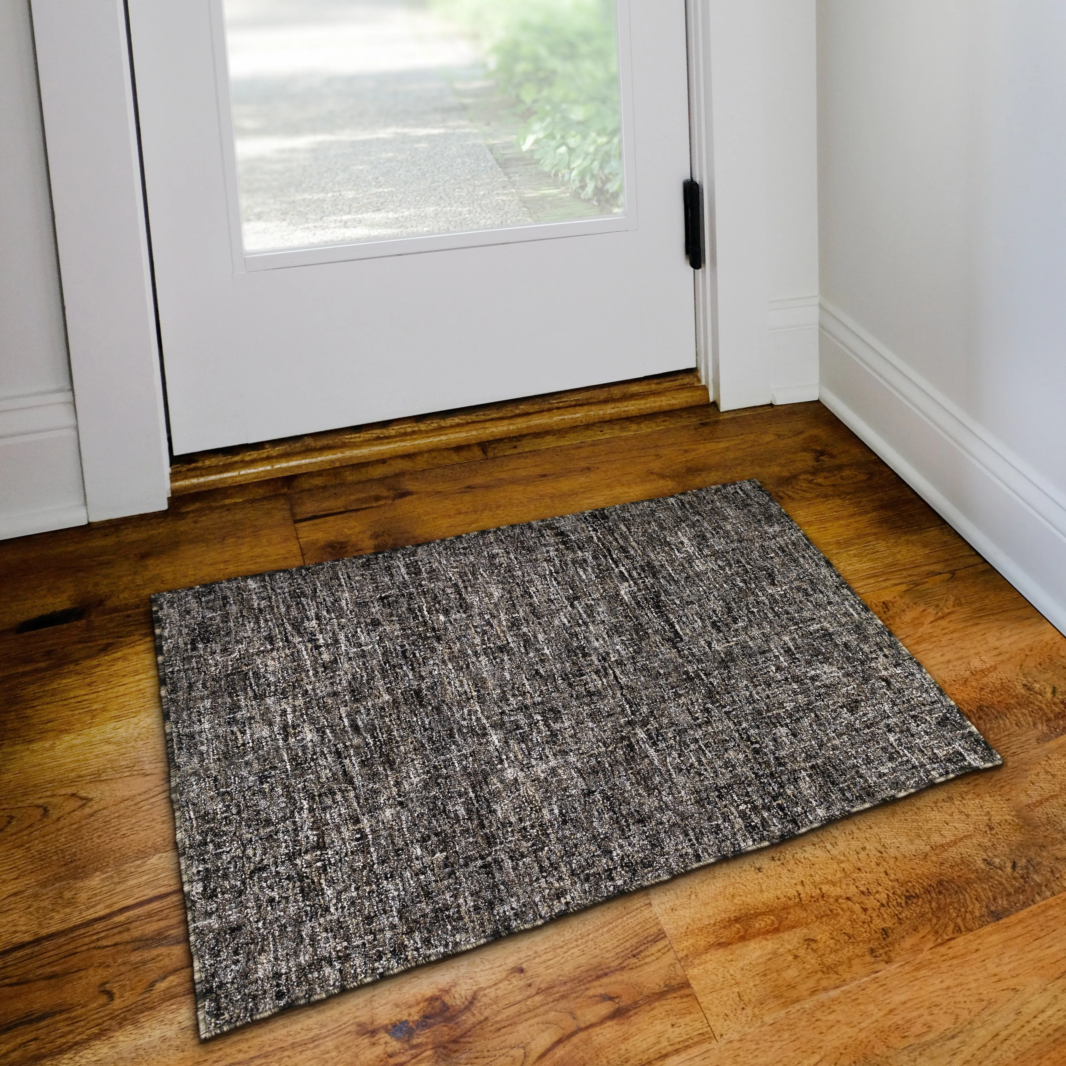 Addison Winslow Active Solid Wool and Viscose Area Rug