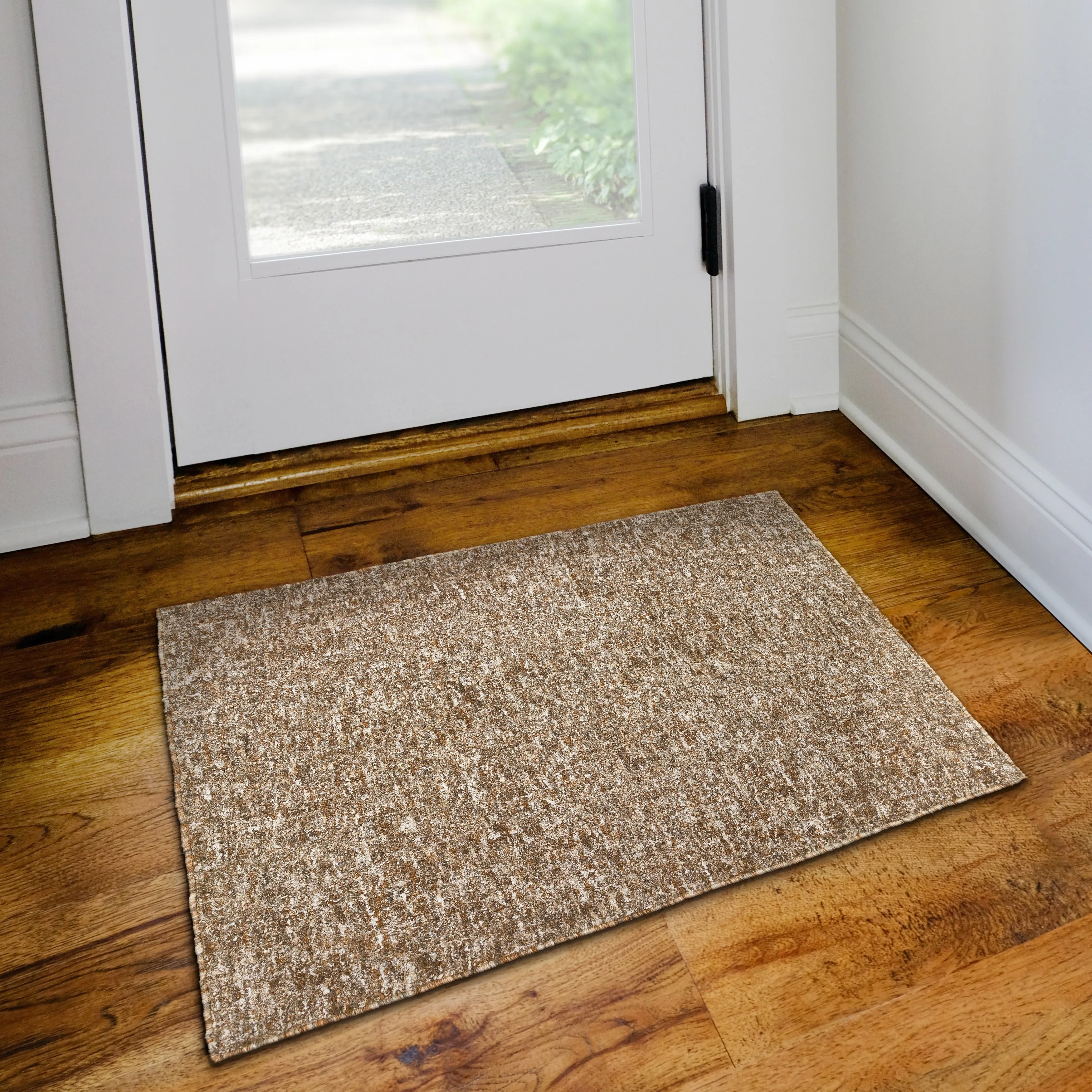 Addison Winslow Active Solid Wool and Viscose Area Rug