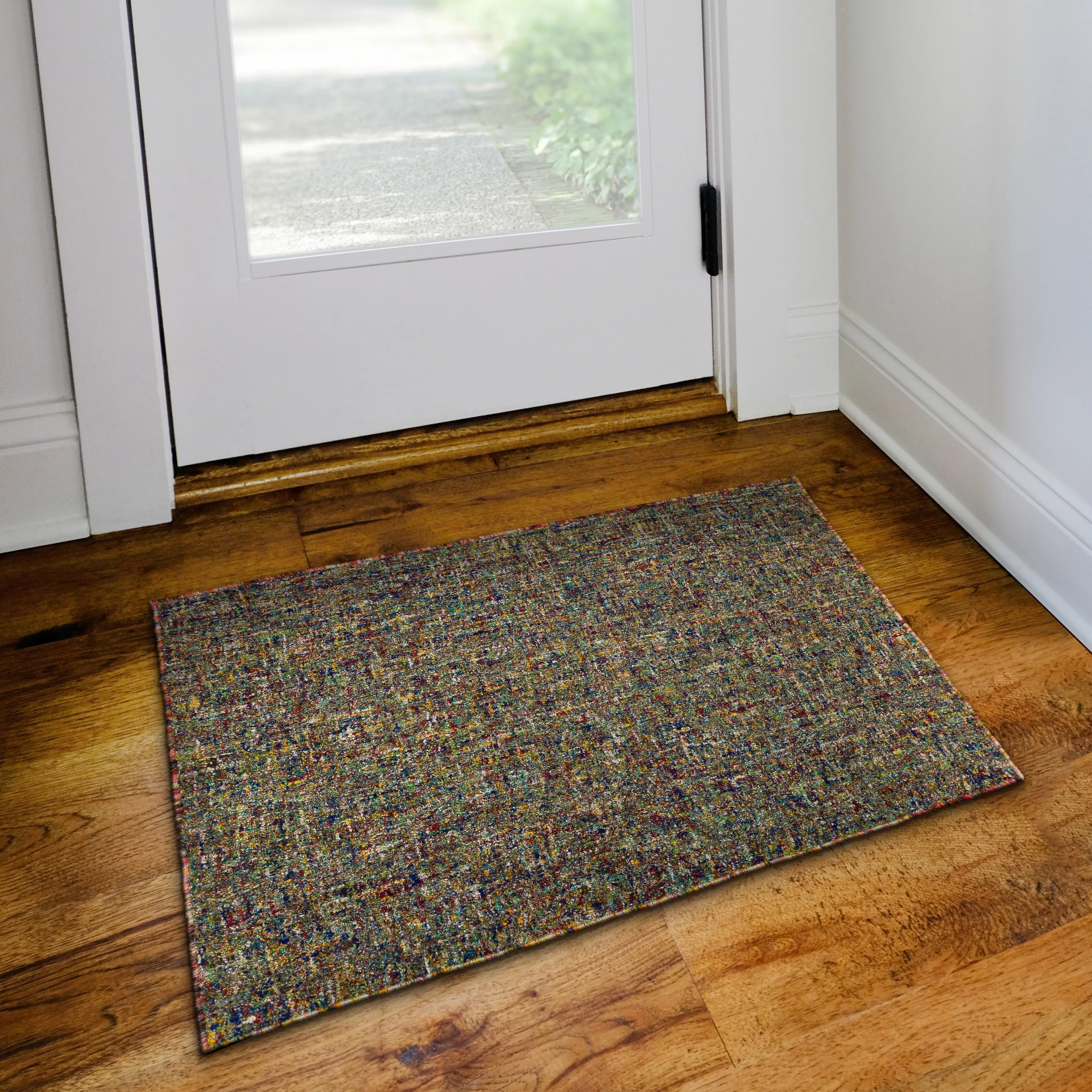 Addison Winslow Active Solid Wool and Viscose Area Rug