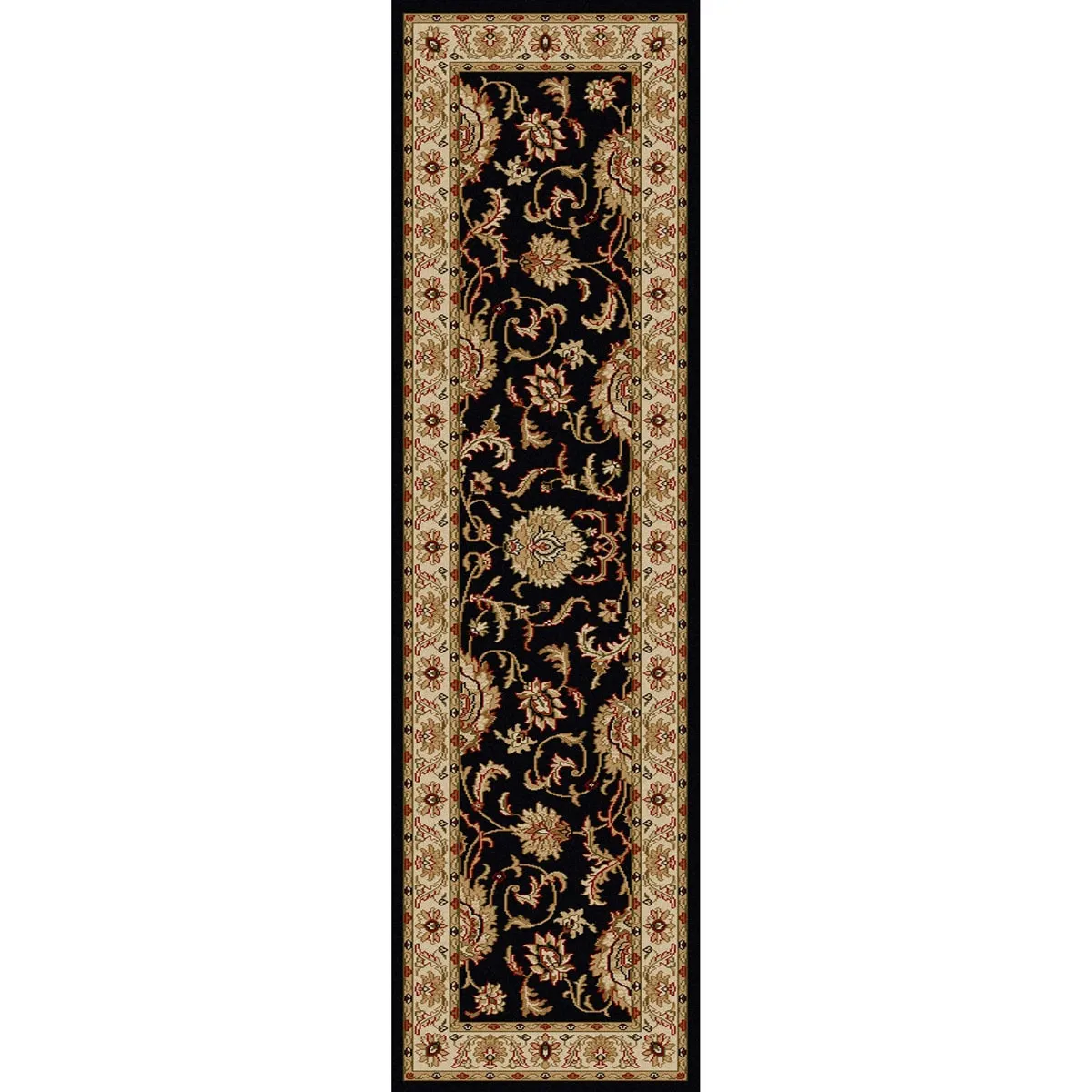 Admire Home Living Amalfi Traditional Floral Scroll Pattern Area Rug