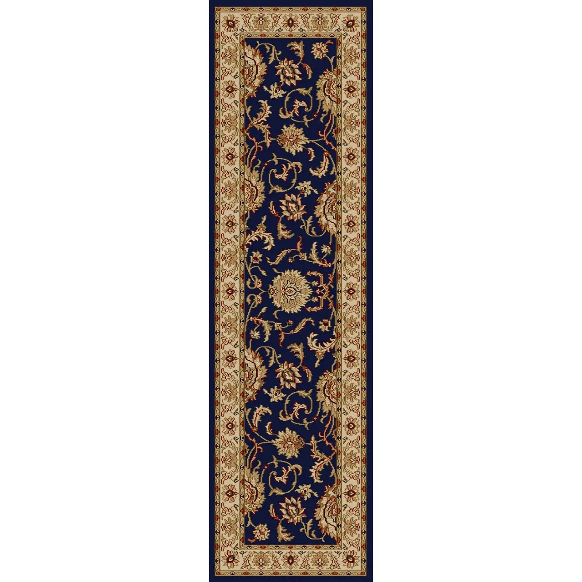 Admire Home Living Amalfi Traditional Floral Scroll Pattern Area Rug