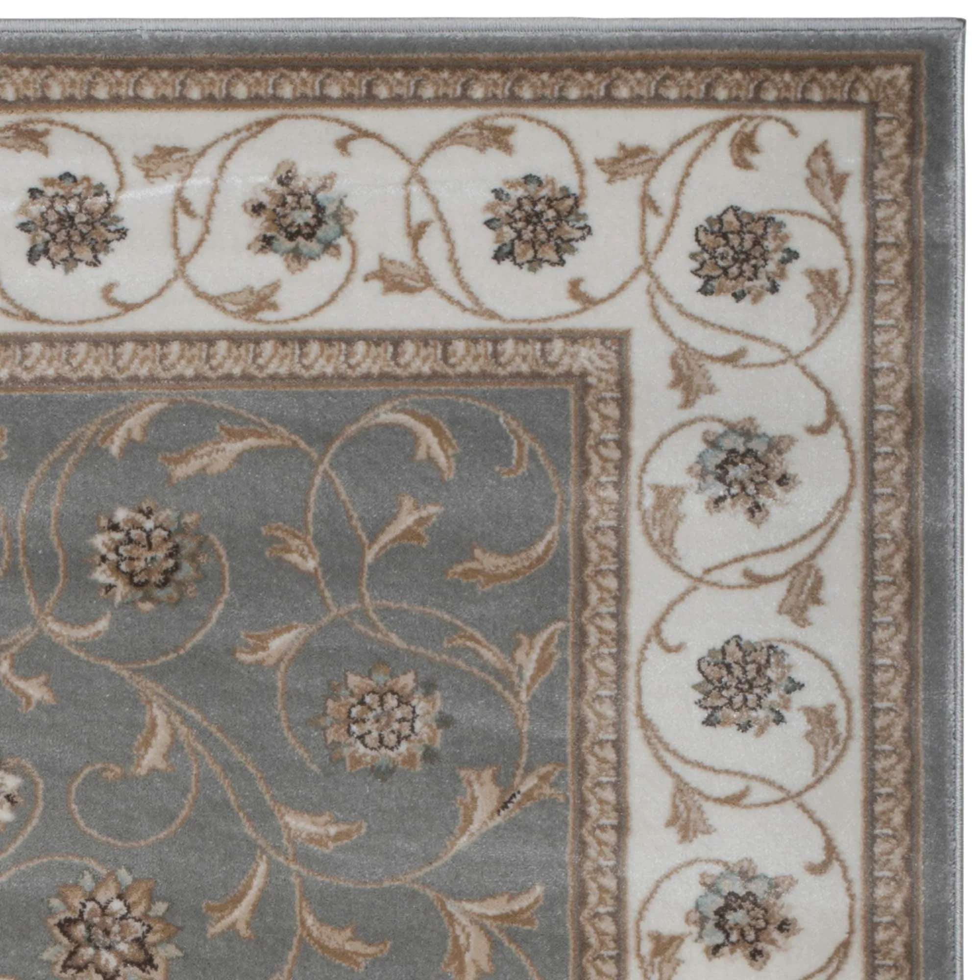 Admire Home Living Plaza Floral Scroll Area Rug