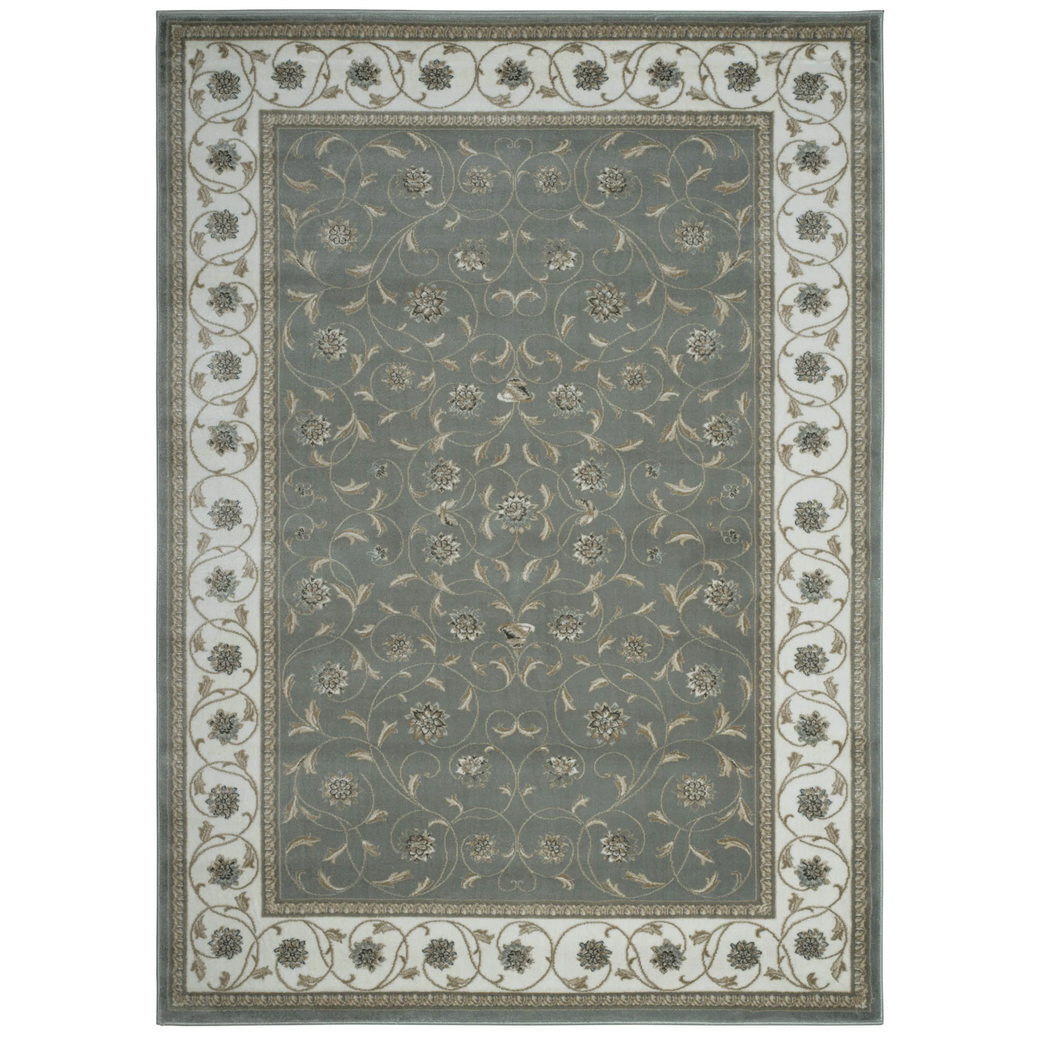 Admire Home Living Plaza Floral Scroll Area Rug