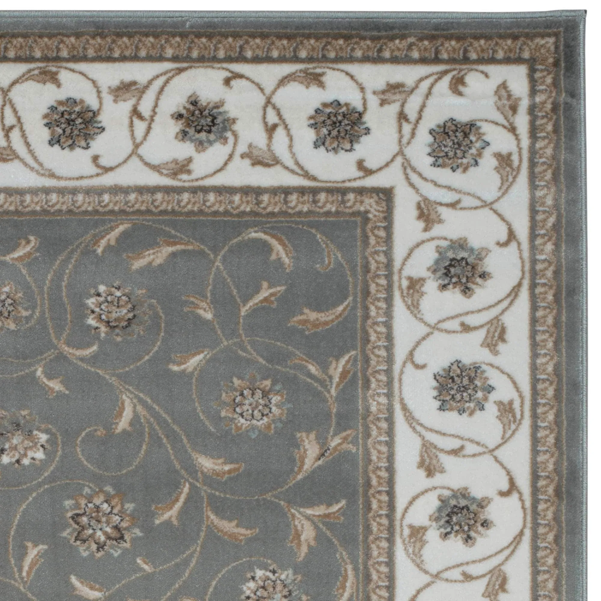 Admire Home Living Plaza Floral Scroll Area Rug