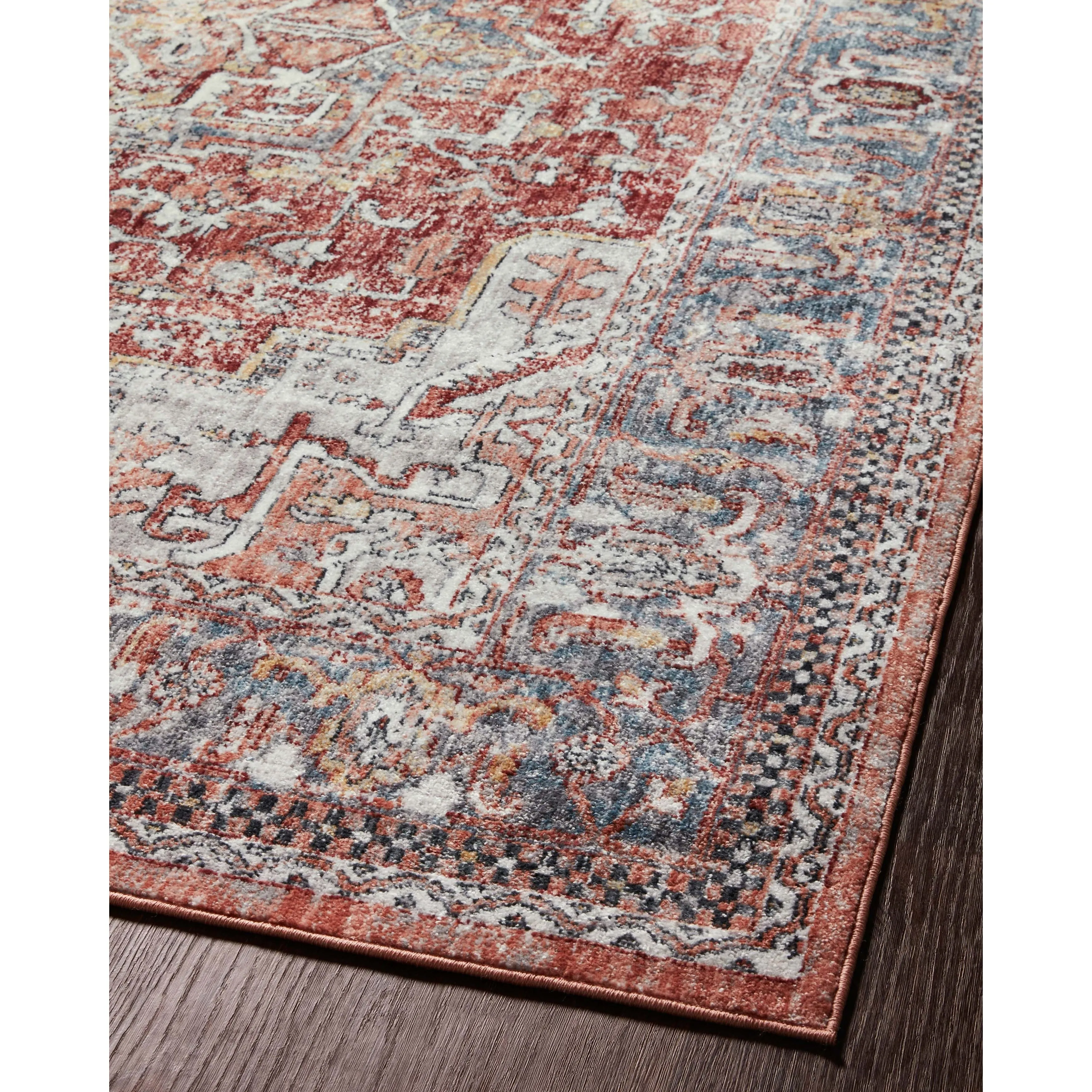 Alexander Home Cassandra Sunset Oriental Distressed Area Rug