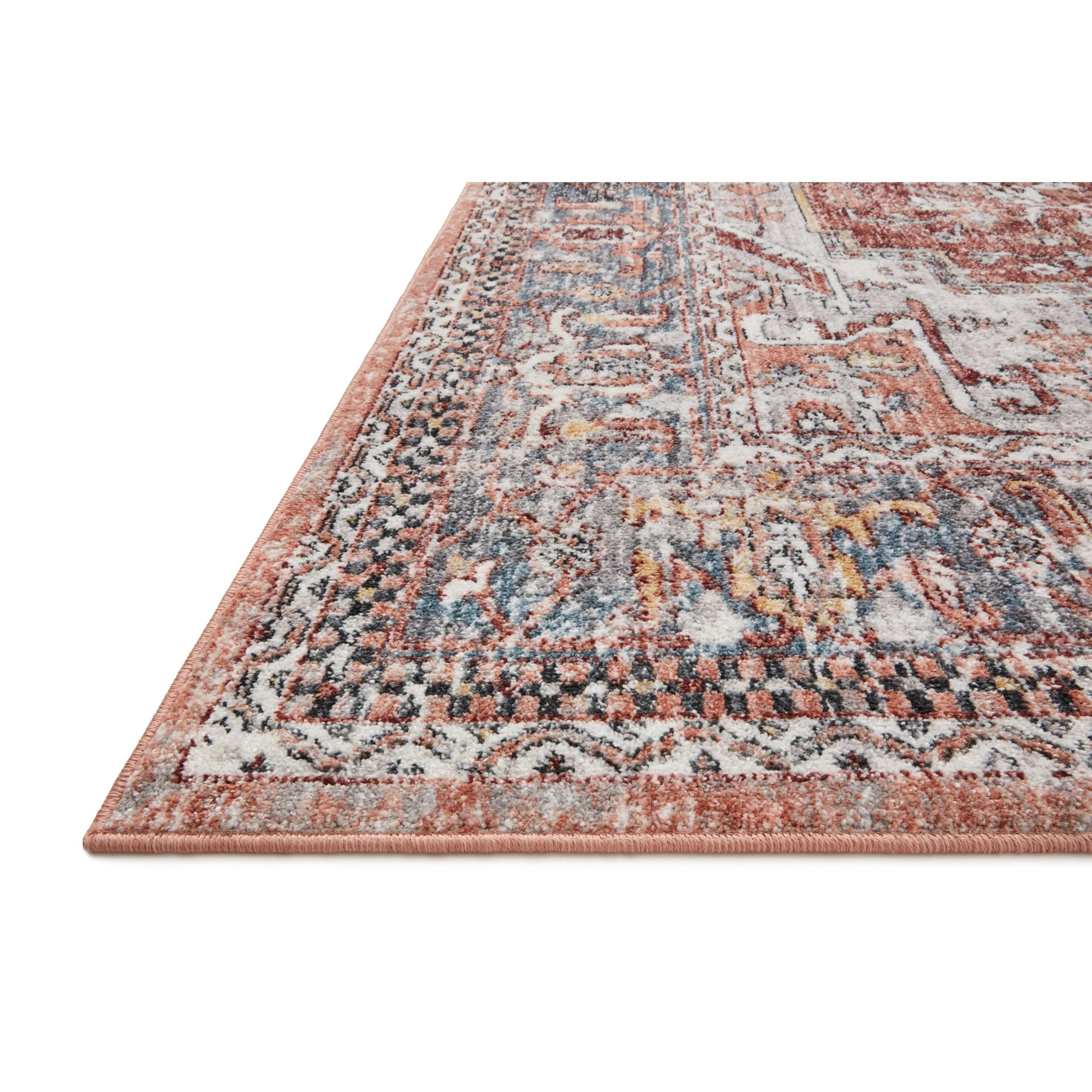 Alexander Home Cassandra Sunset Oriental Distressed Area Rug