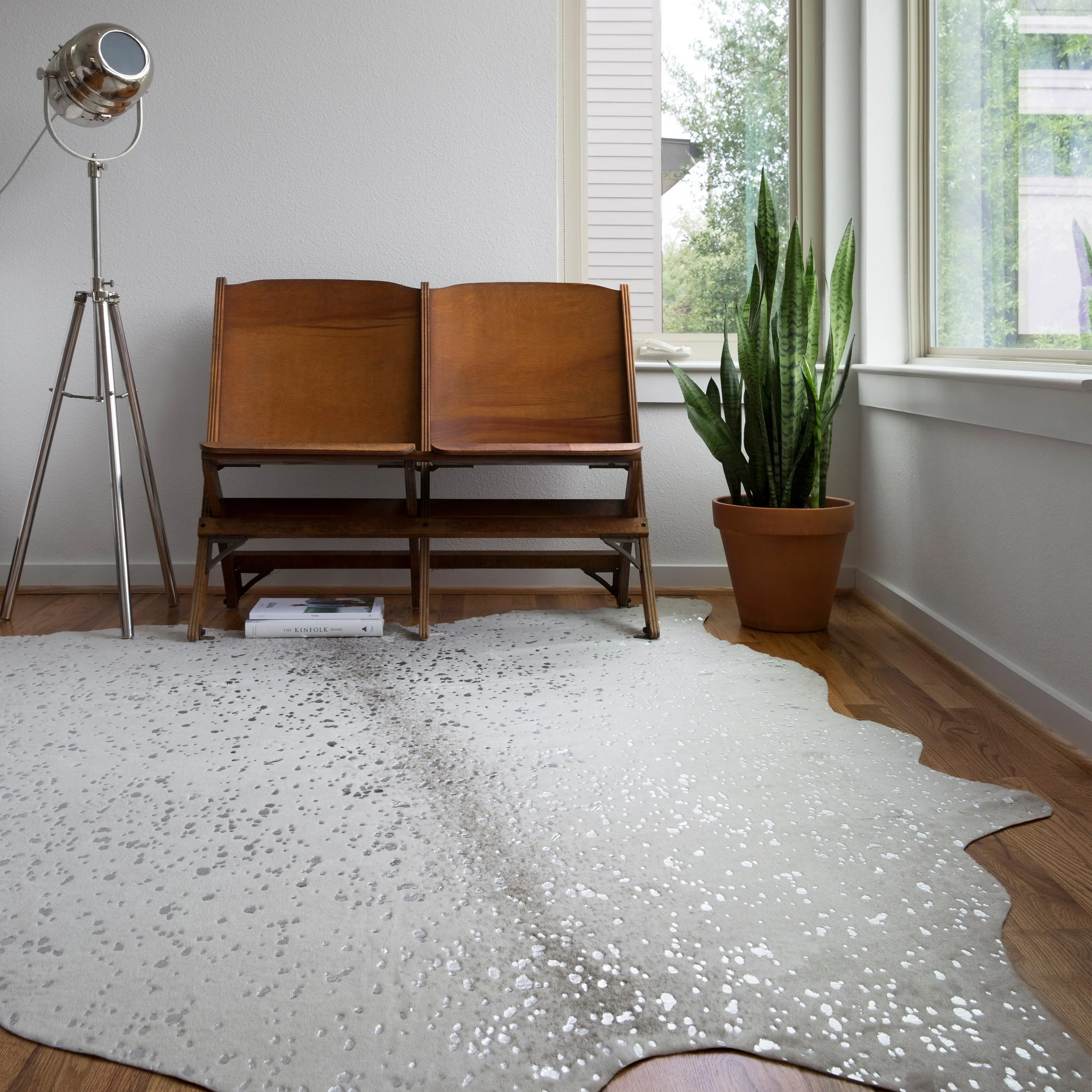 Alexander Home Clayton Faux Cowhide Area Rug