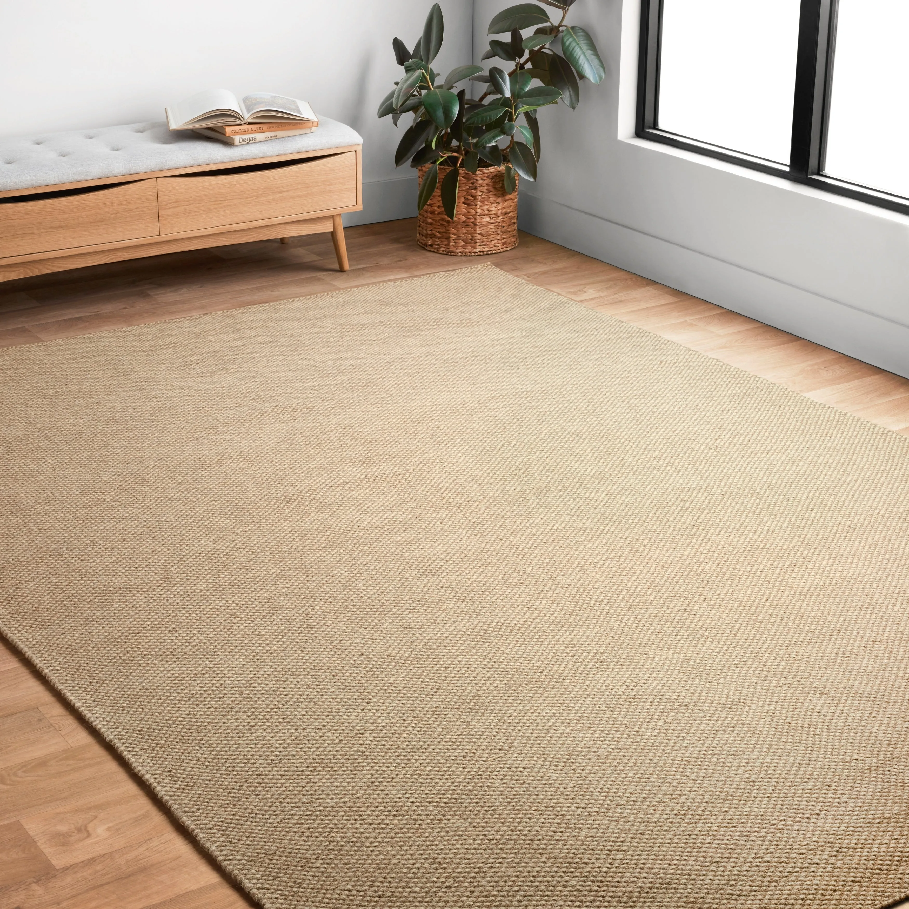 Alexander Home Hand-woven Cape Cod Wool/ Cotton Rug