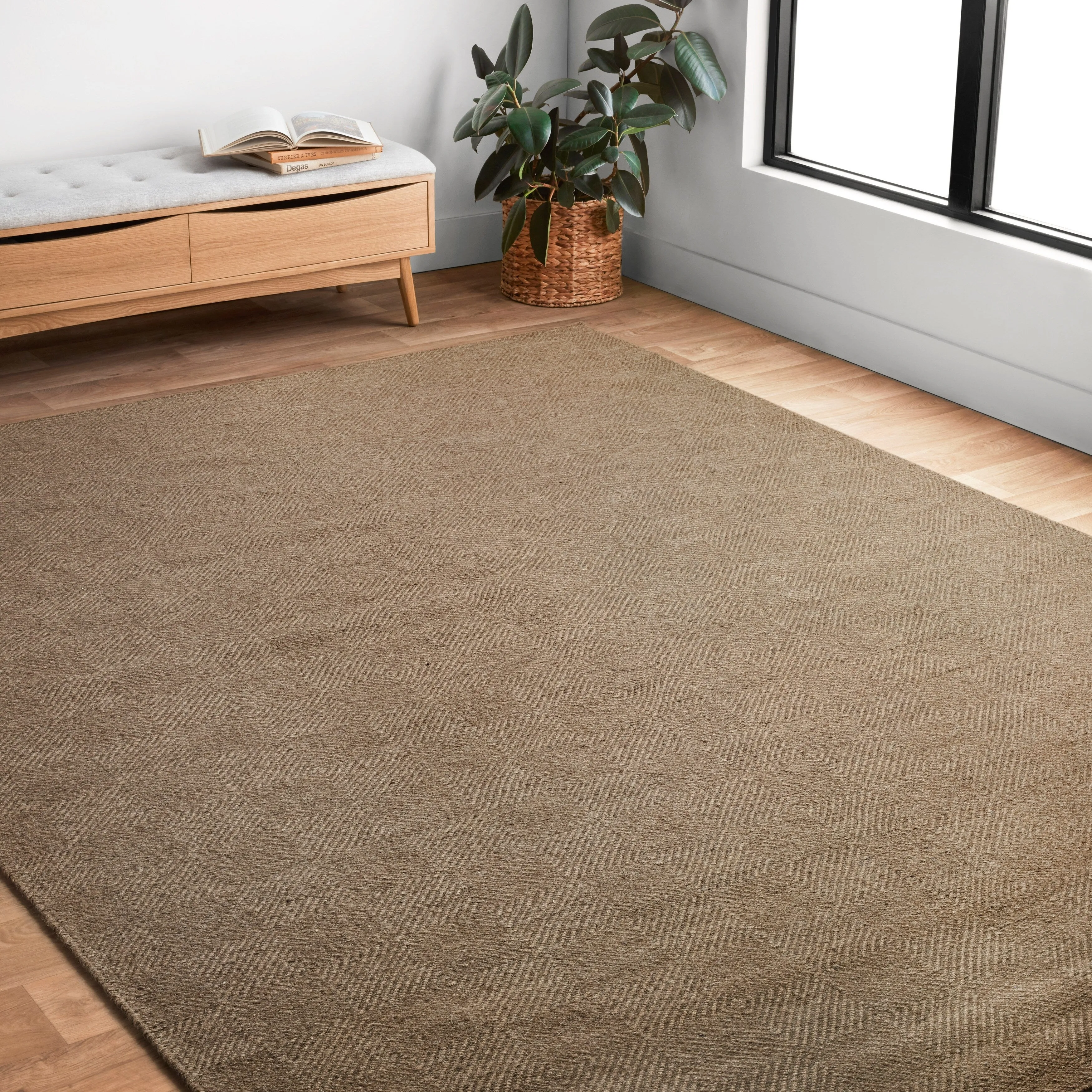 Alexander Home Hand-woven Cape Cod Wool/ Cotton Rug