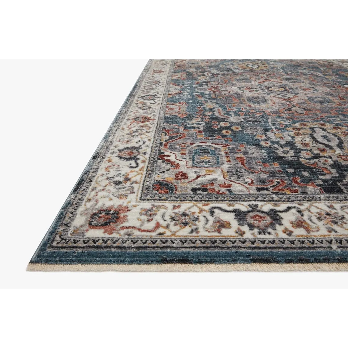 Alexander Home Hondo Traditional Medallion Border Area Rug