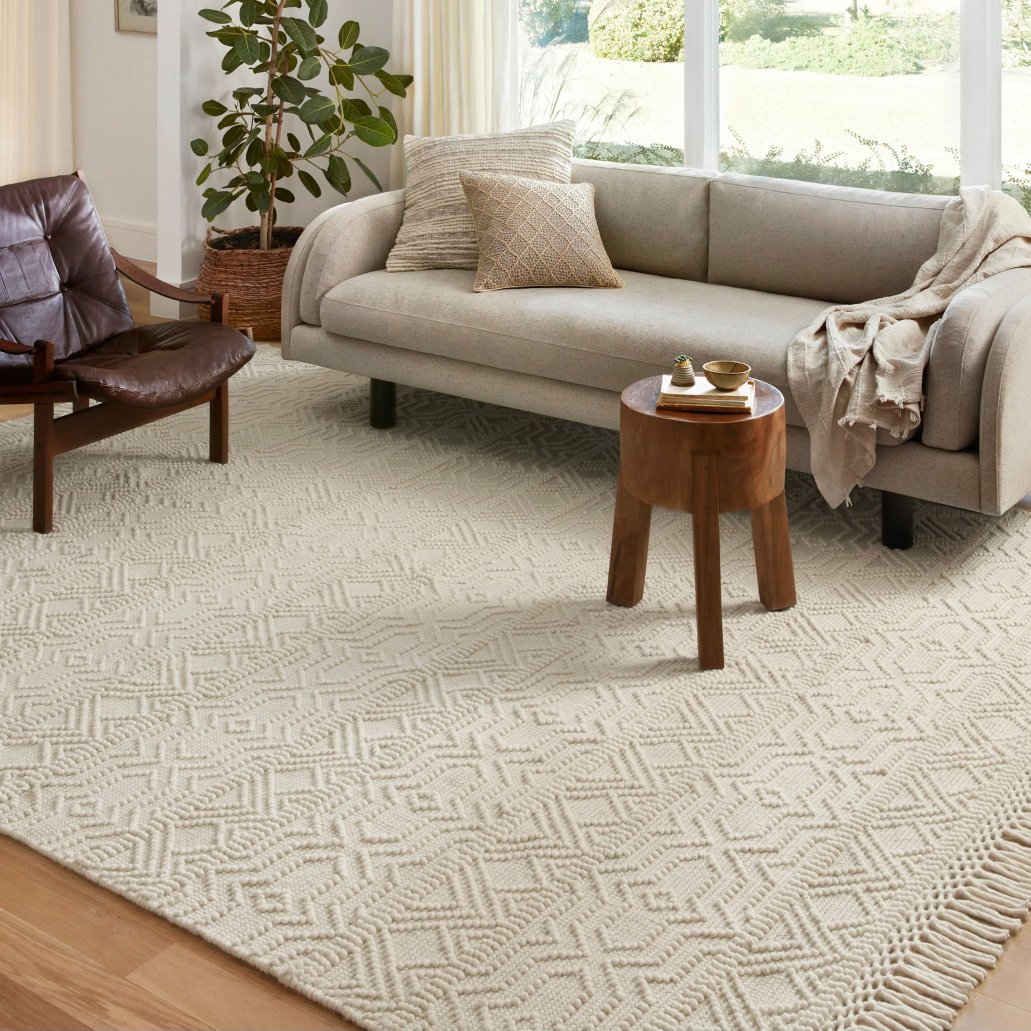 Alexander Home Joanna Farmhouse Hand Woven Area Rug
