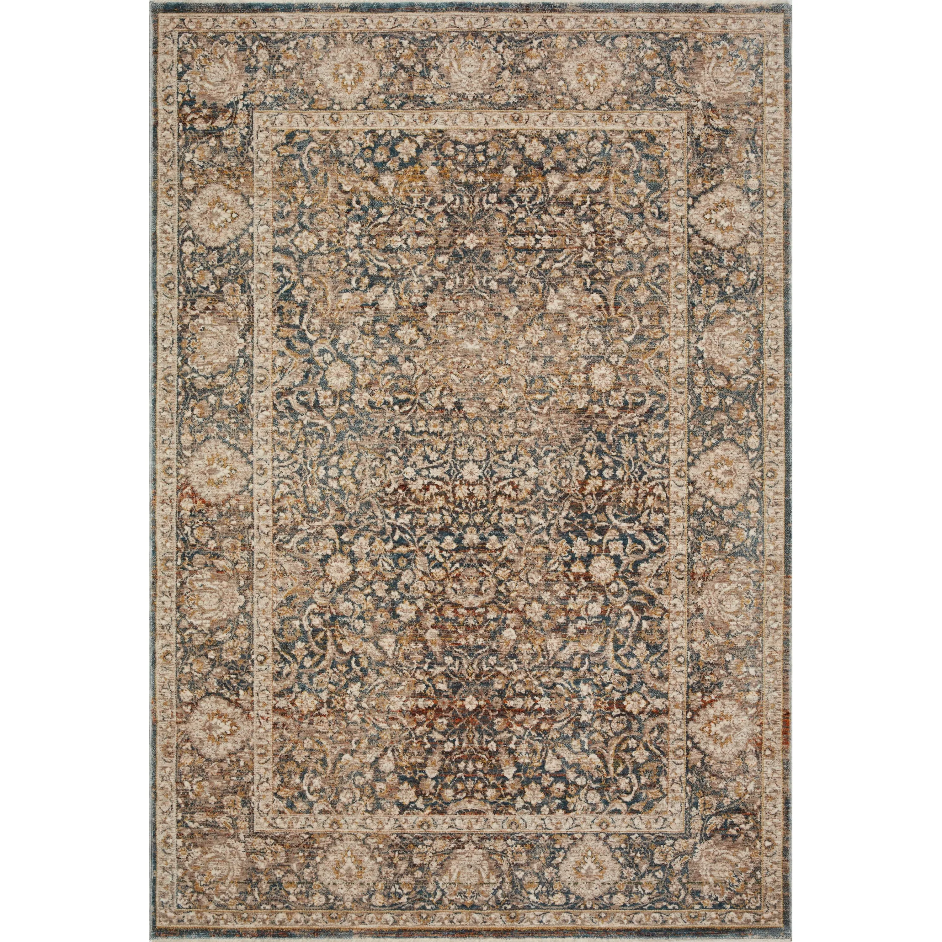 Alexander Home Leah Vintage Floral Area Rug
