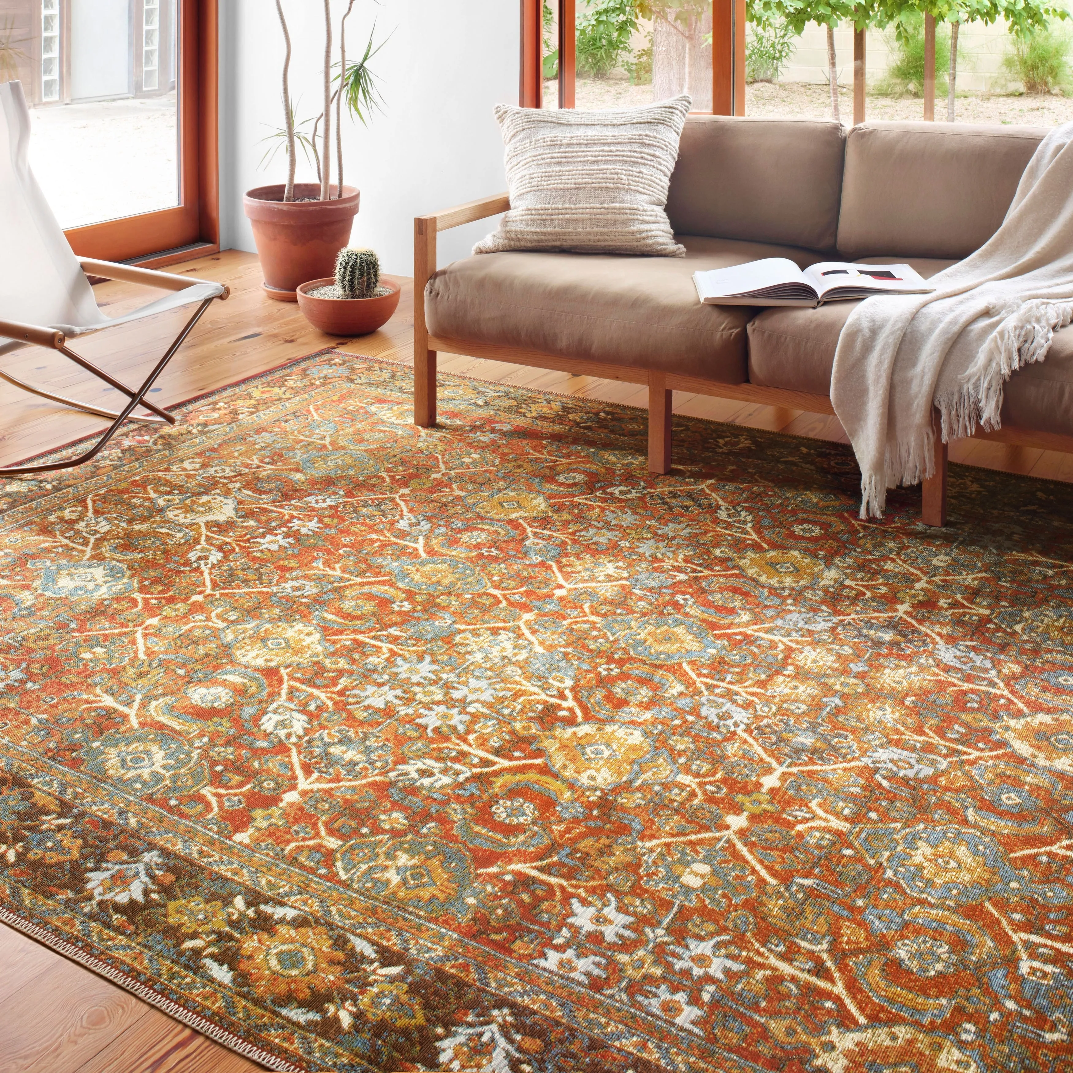 Alexander Home Luciano Oriental Indoor/ Outdoor Area Rug