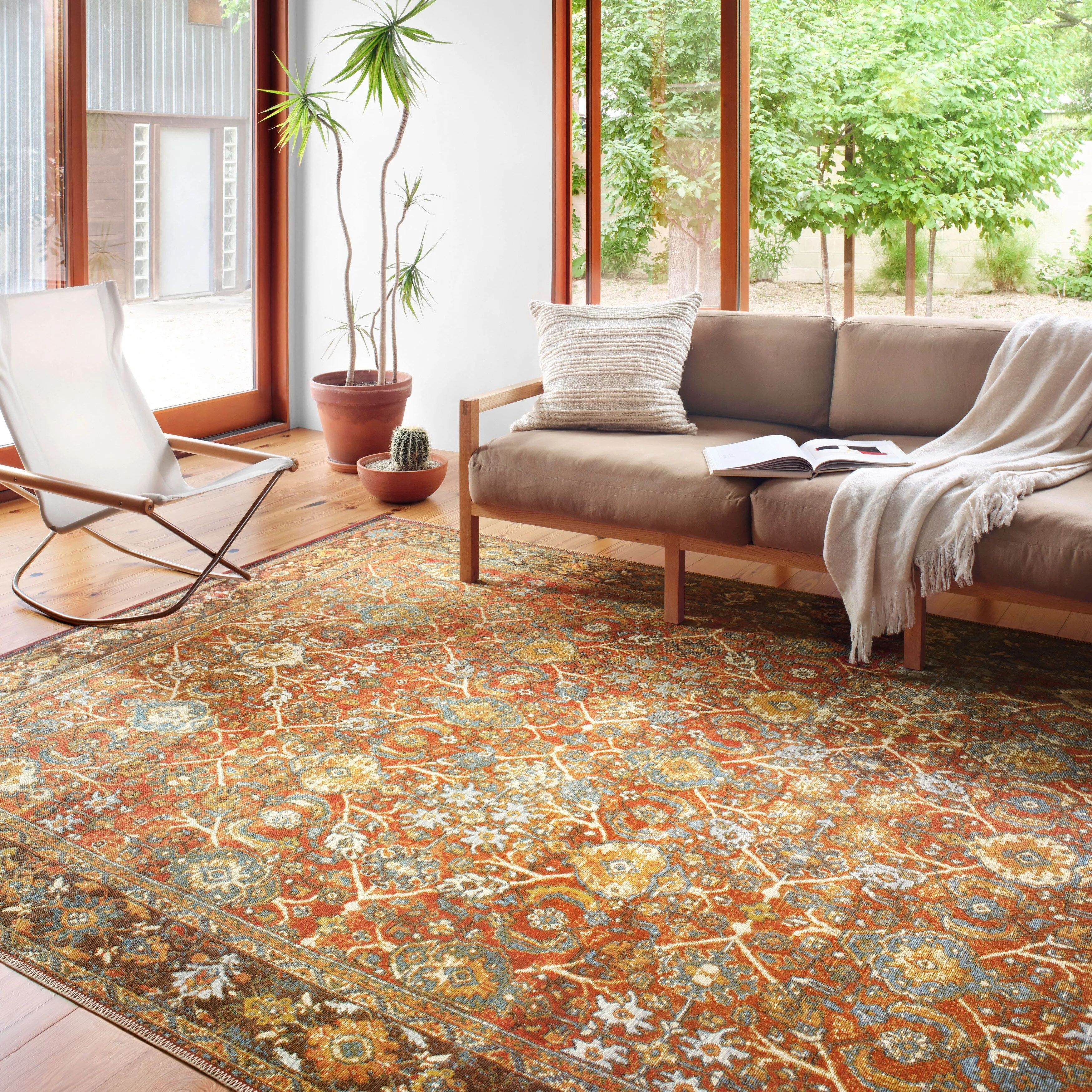Alexander Home Luciano Oriental Indoor/ Outdoor Area Rug