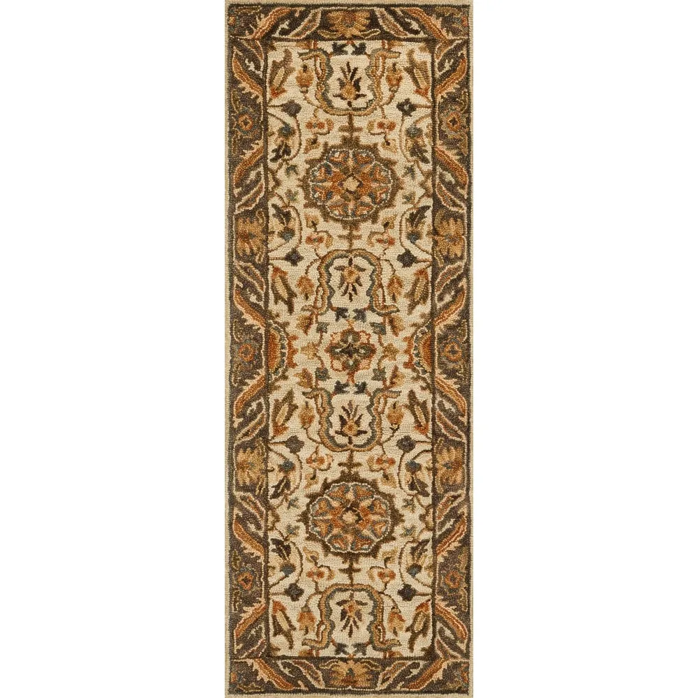 Alexander Home Madaline Hand-Hooked Botanical 100% Wool Area Rug