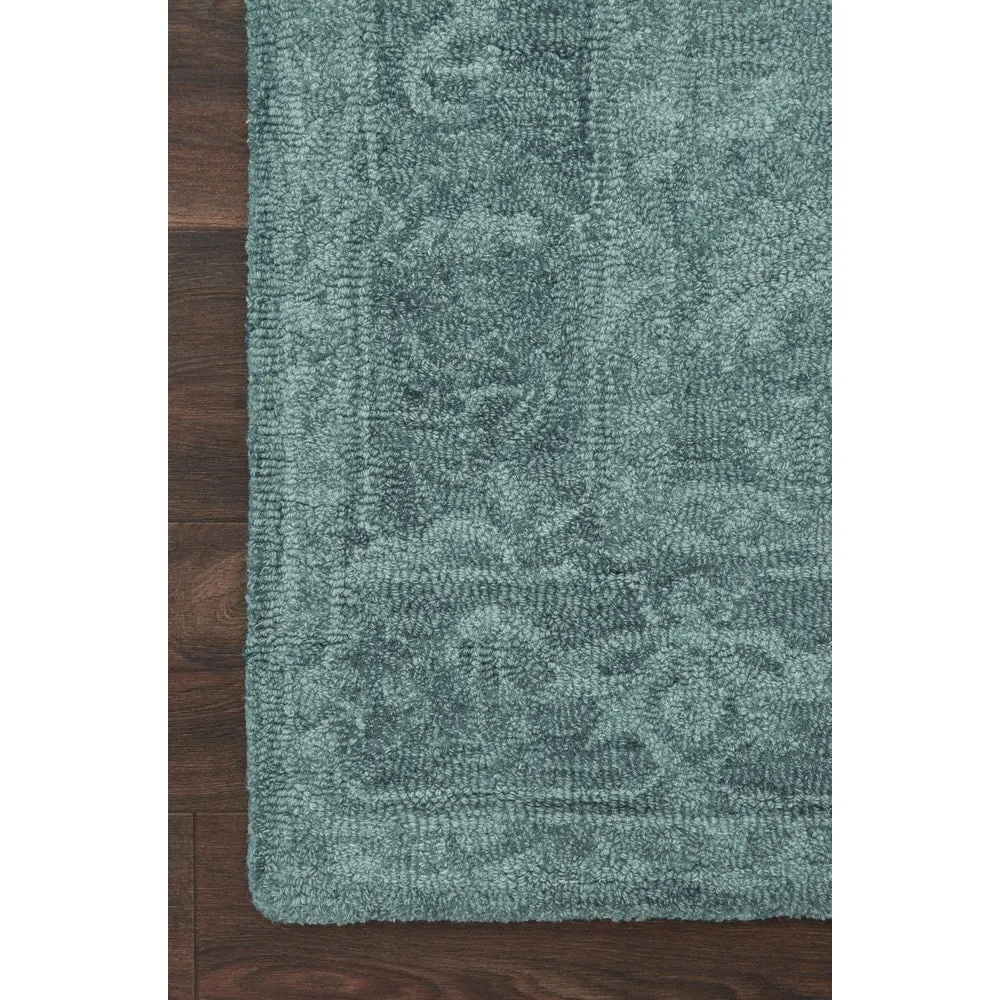 Alexander Home Opal Ocean Hand-hooked 100% Wool Rug
