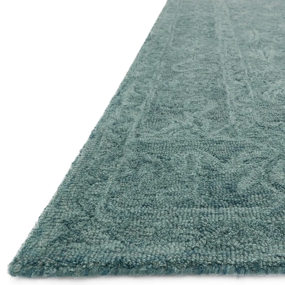 Alexander Home Opal Ocean Hand-hooked 100% Wool Rug