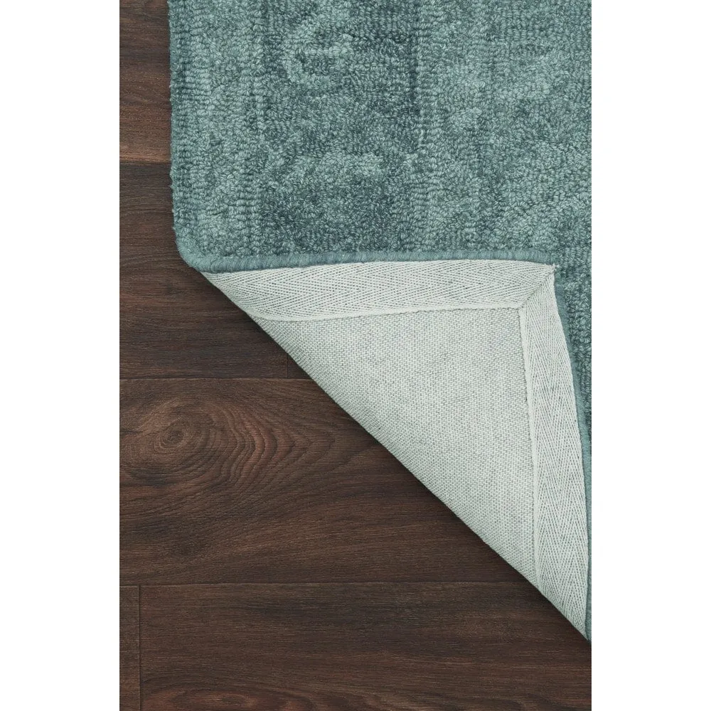 Alexander Home Opal Ocean Hand-hooked 100% Wool Rug