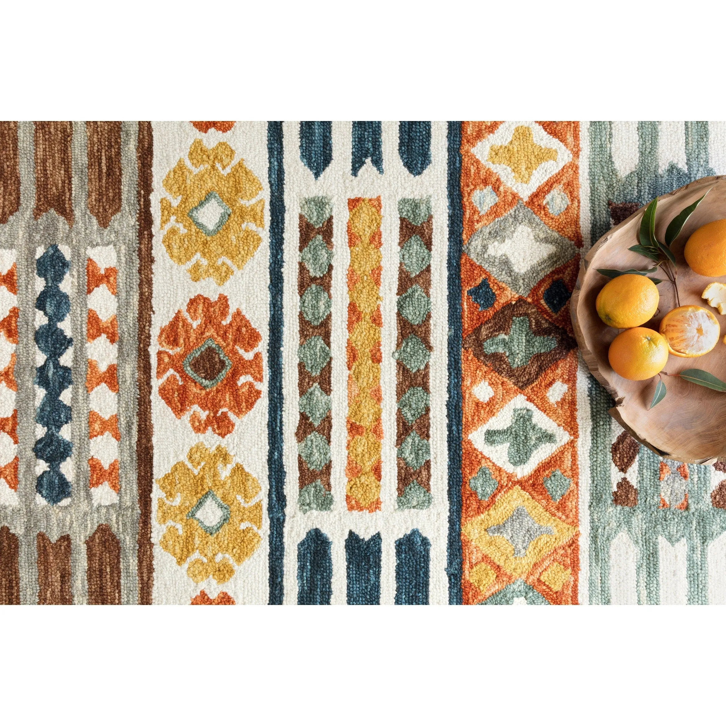 Alexander Home Santa-Fe Boho Hand-Hooked Wool Rug