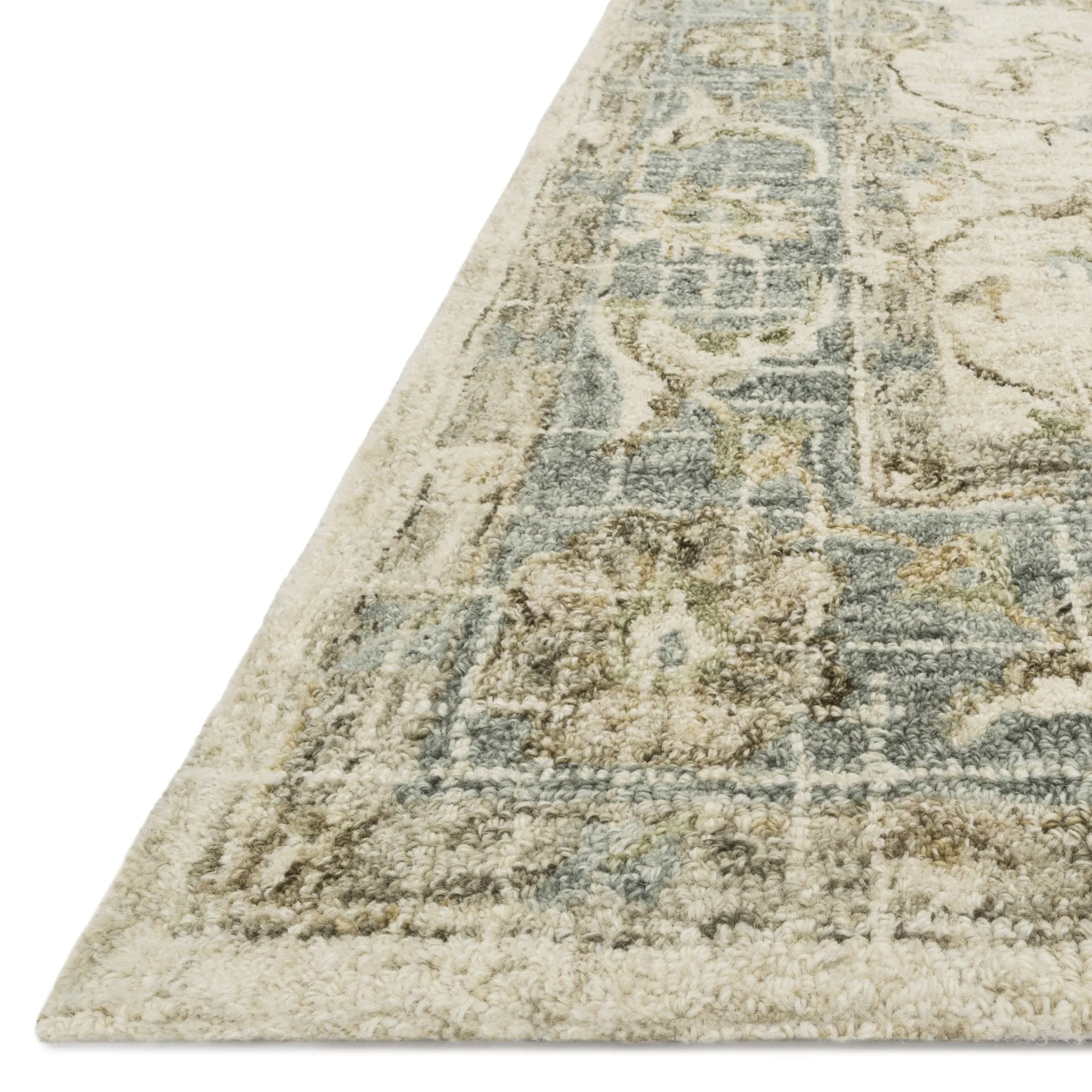 Alexander Home Transitional Scroll Hand-hooked Wool Area Rug