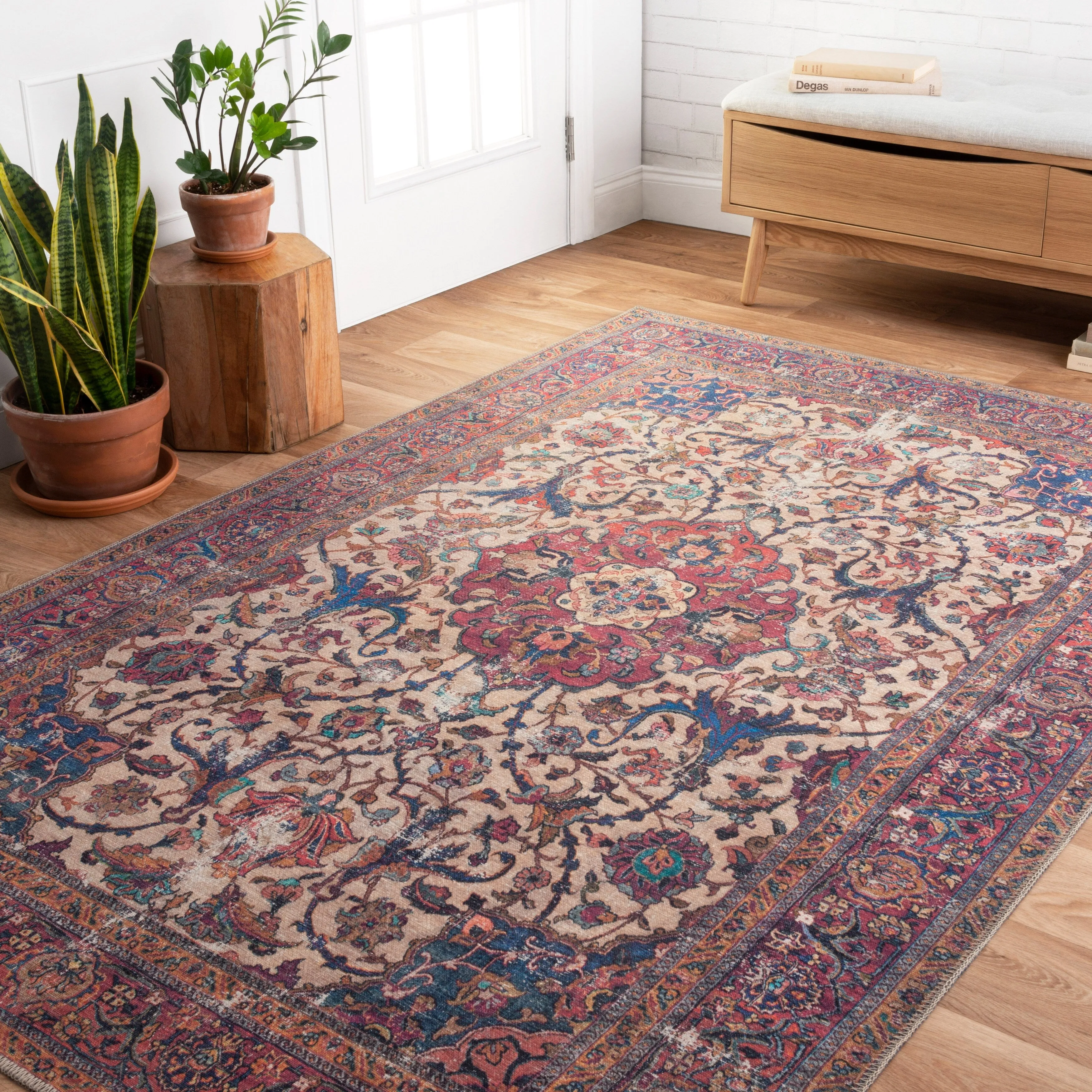 Alexander Home Tremezzina Printed Vintage Grand Medallion Boho Rug
