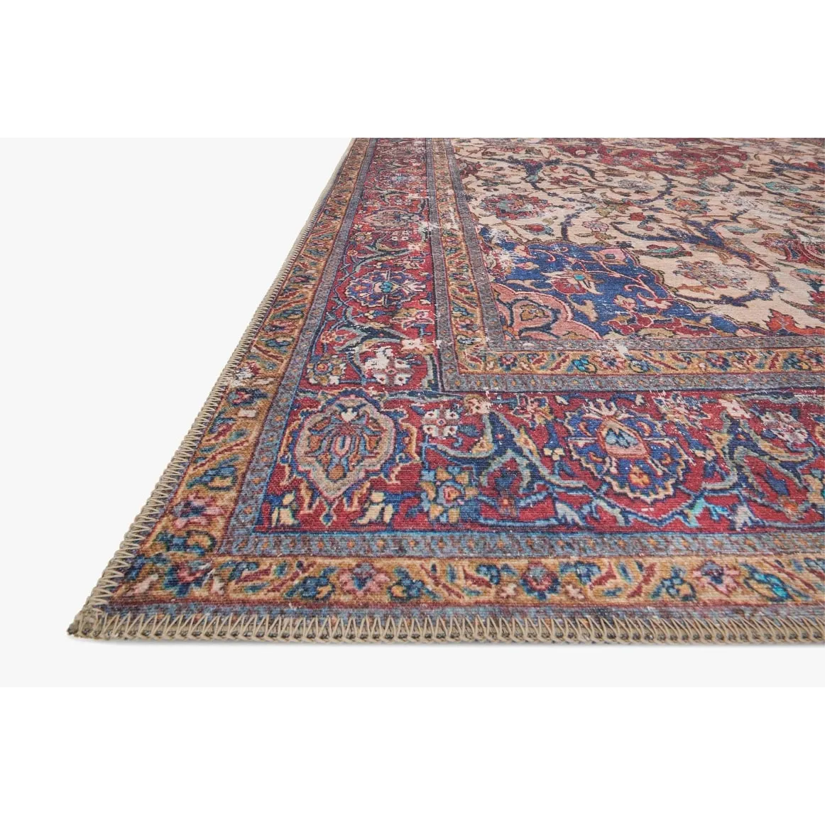 Alexander Home Tremezzina Printed Vintage Grand Medallion Boho Rug