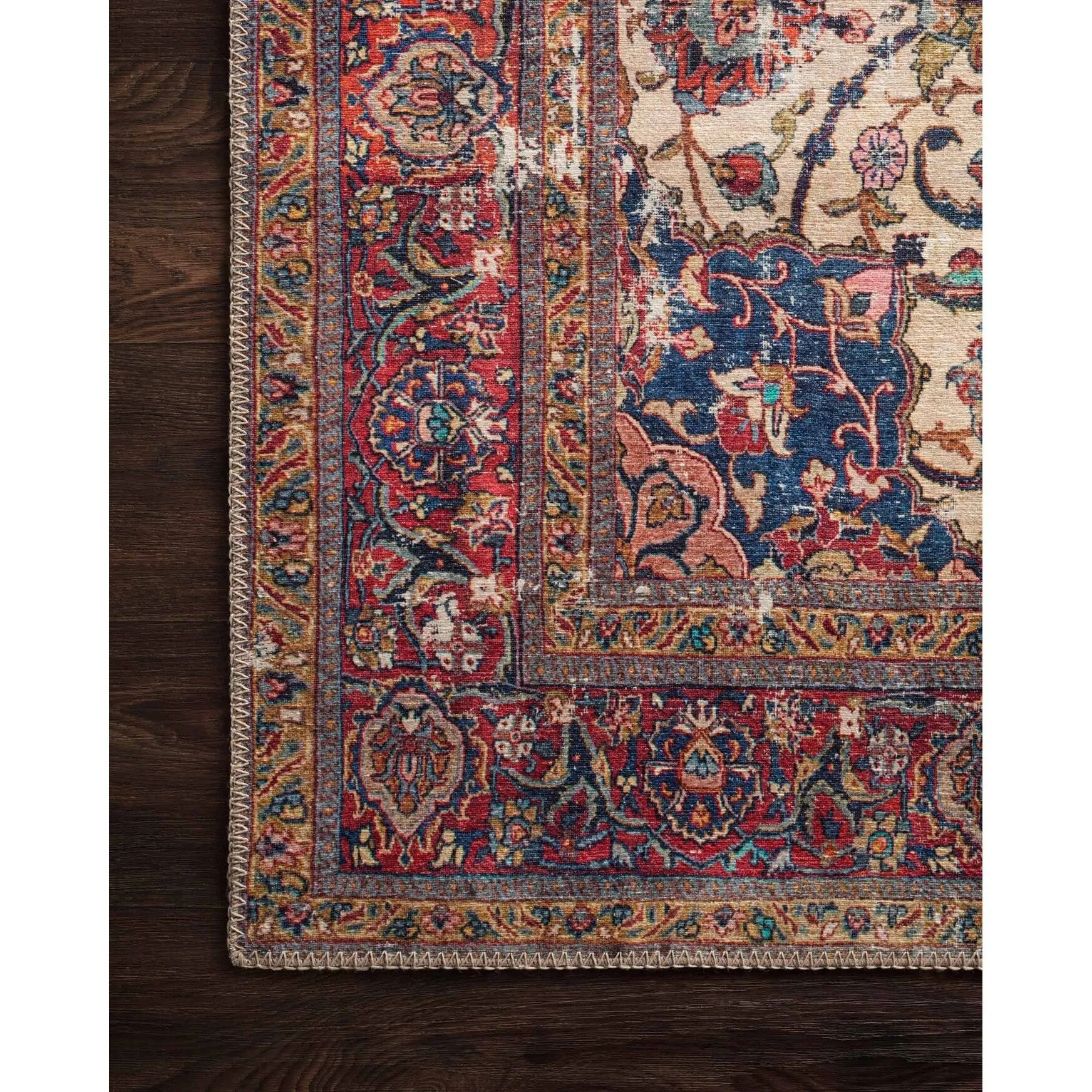Alexander Home Tremezzina Printed Vintage Grand Medallion Boho Rug