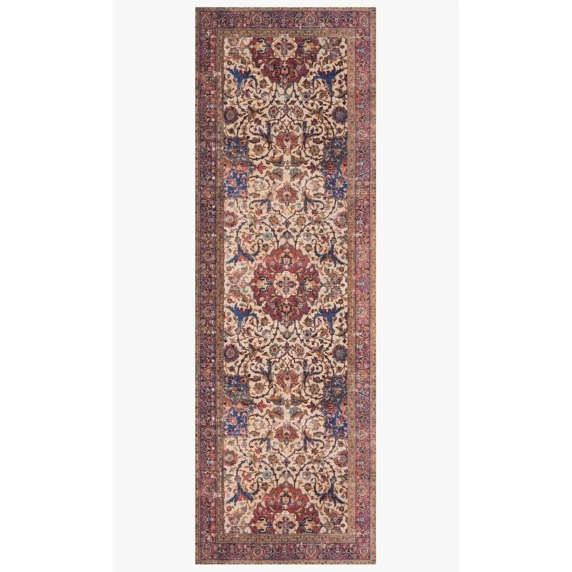 Alexander Home Tremezzina Printed Vintage Grand Medallion Boho Rug