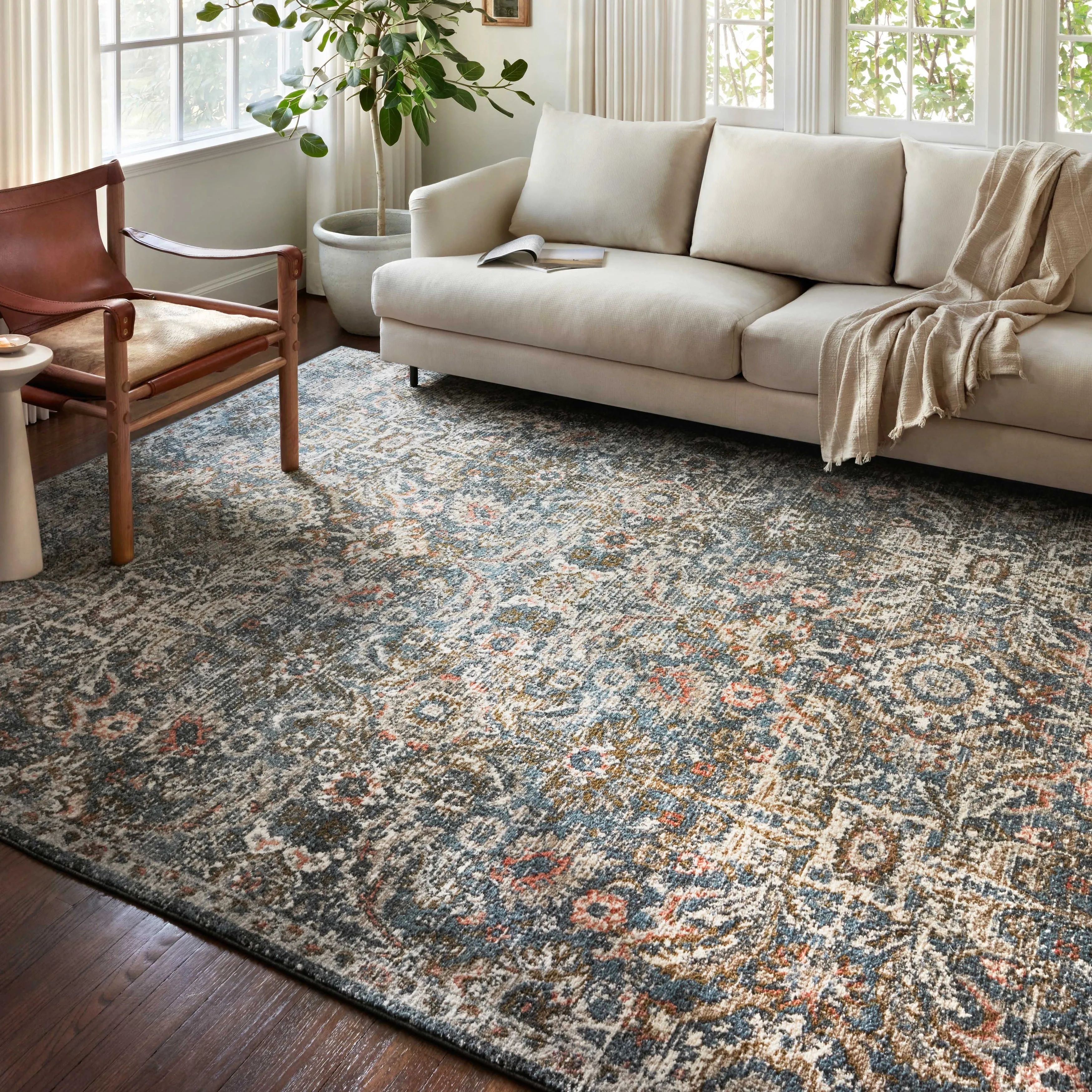 Alexander Home Valeria Distressed Boho Area Rug